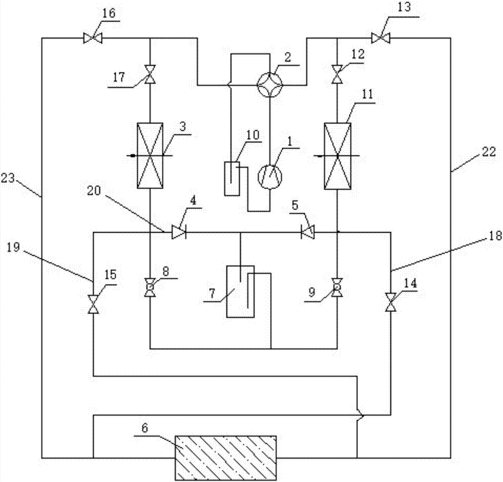 Energy storage type air source heat pump system