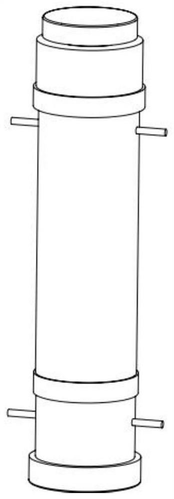 Device and method for measuring uranium migration in small column simulated soil