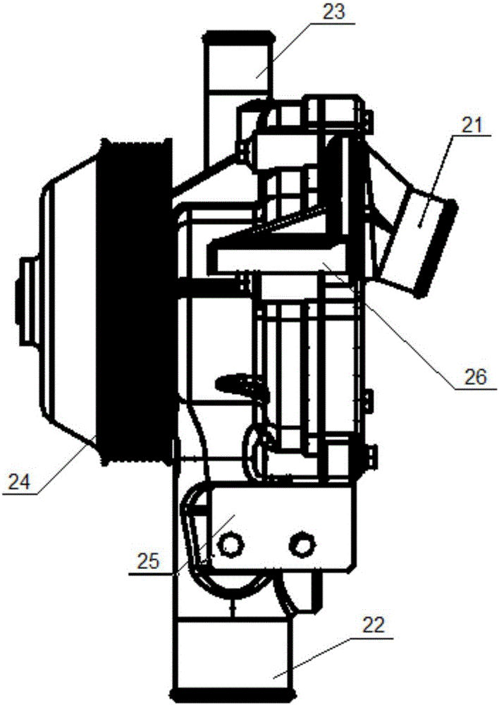 Engine front end structure