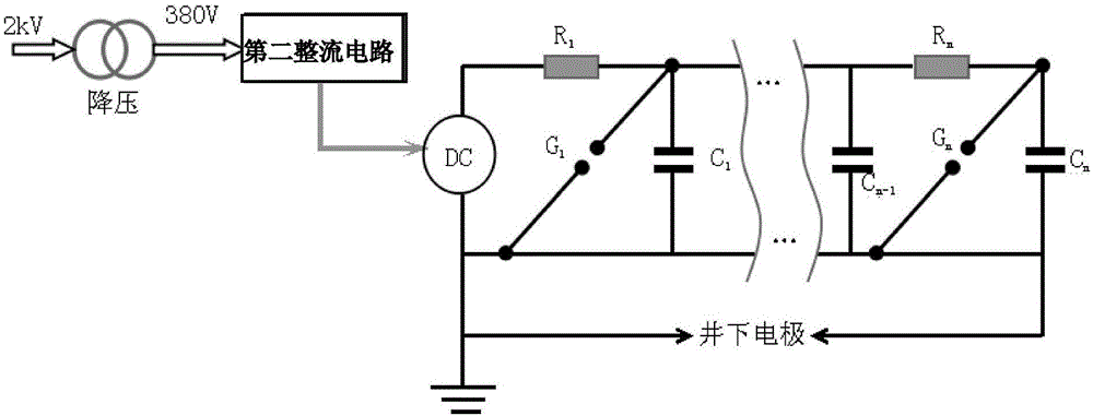 Oil and gas reservoir permeation-increasing and plugging-releasing device based on liquid-electric effect