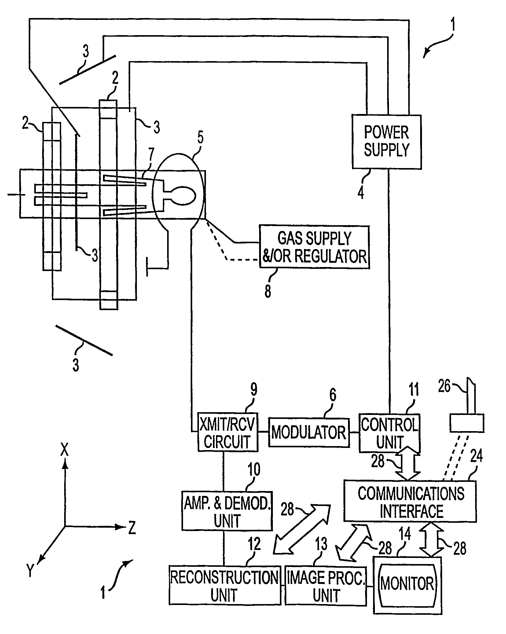 Method and system for rapid magnetic resonance imaging of gases with reduced diffusion-induced signal loss