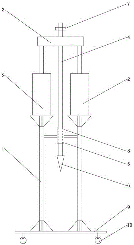 Live pig splitting machine