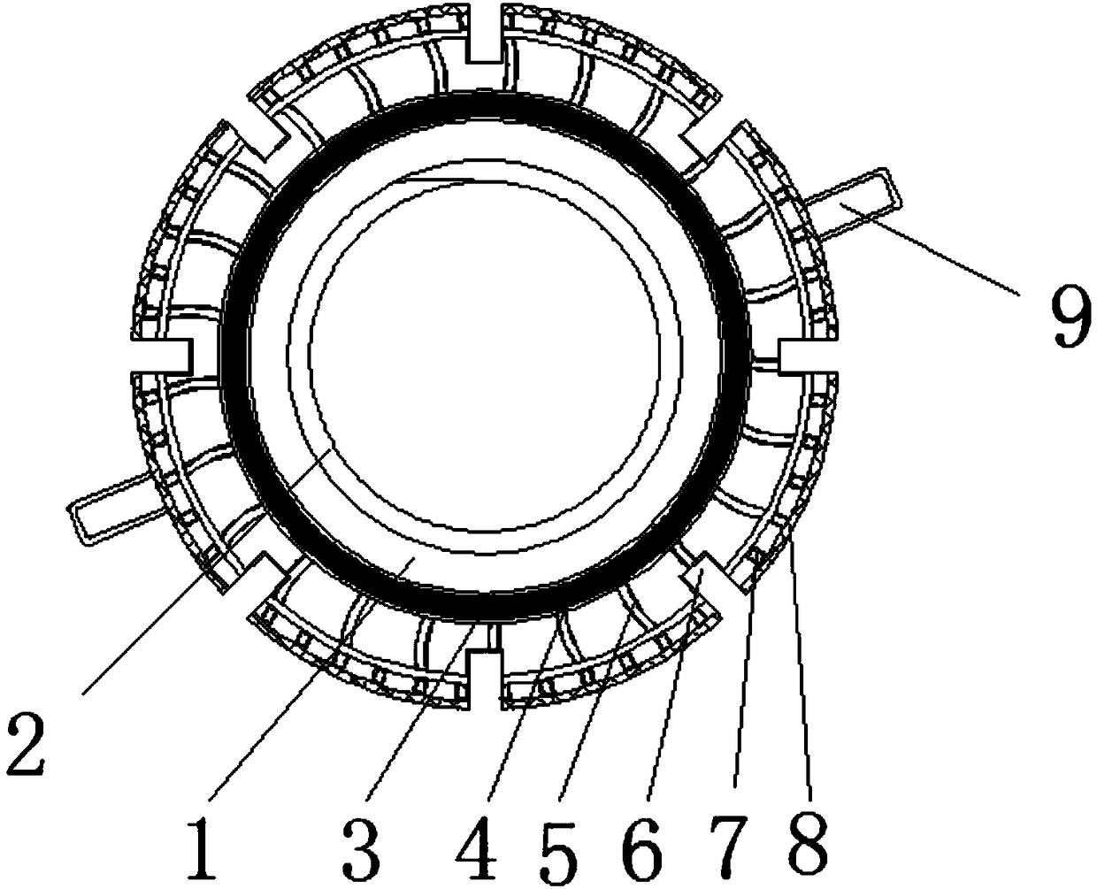 High-strength combined type shaped nut