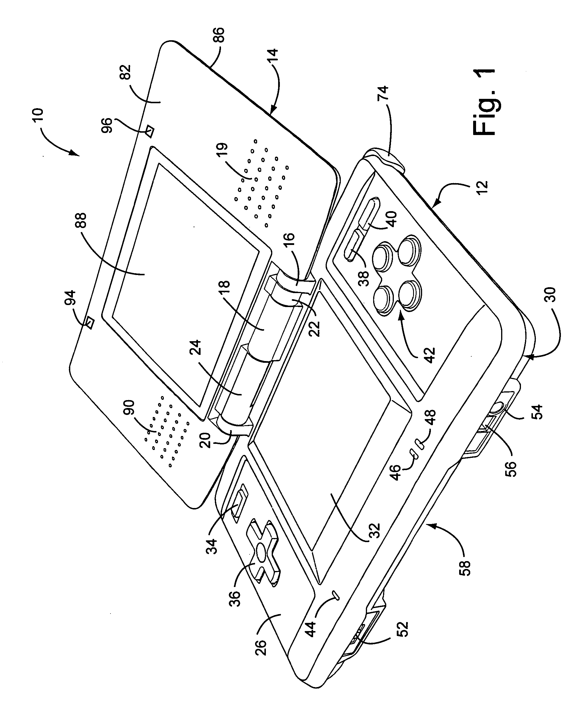 Gesture inputs for a portable display device