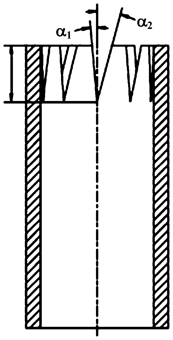 A gas-liquid coaxial shearing nozzle based on lip sawtooth design