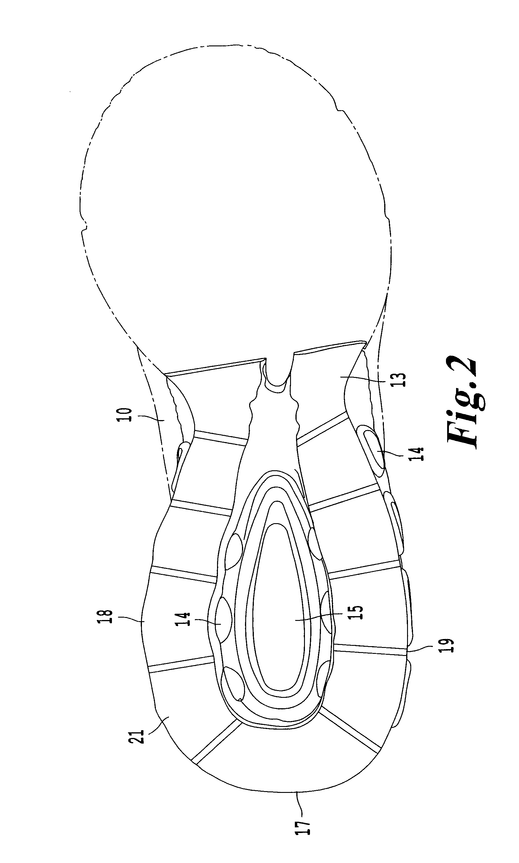 Shoe outsole having tubes