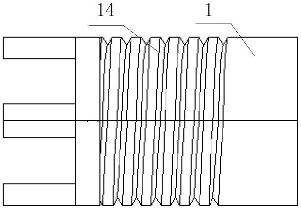 Earphone wire and earphone head fixing structure