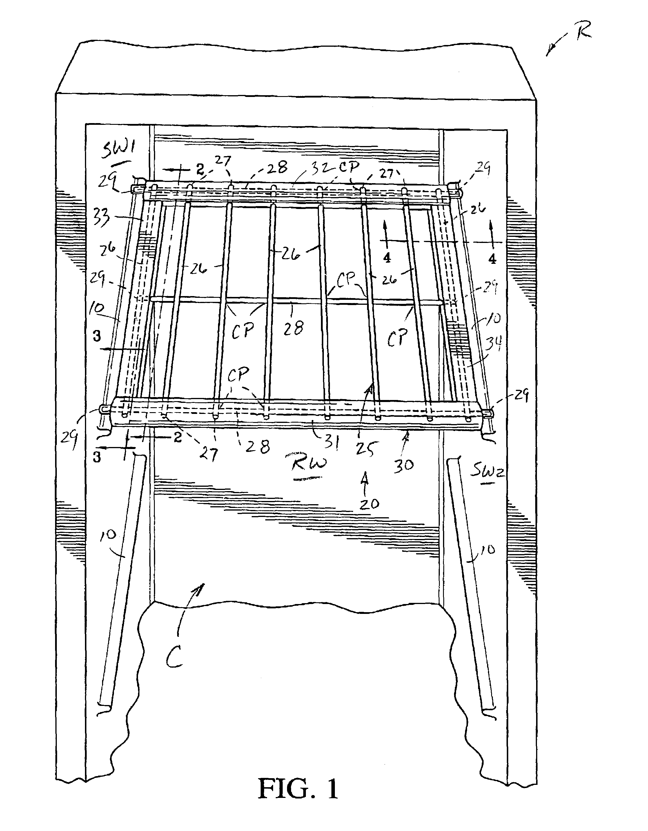 Encapsulated wire shelf