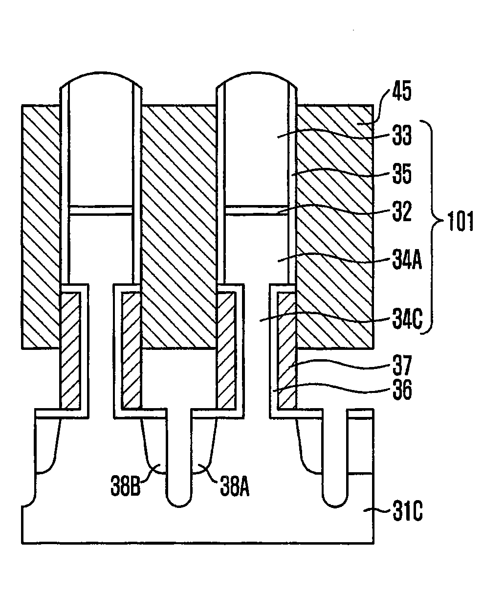 Semiconductor device with vertical channel transistor and method for fabricating the same