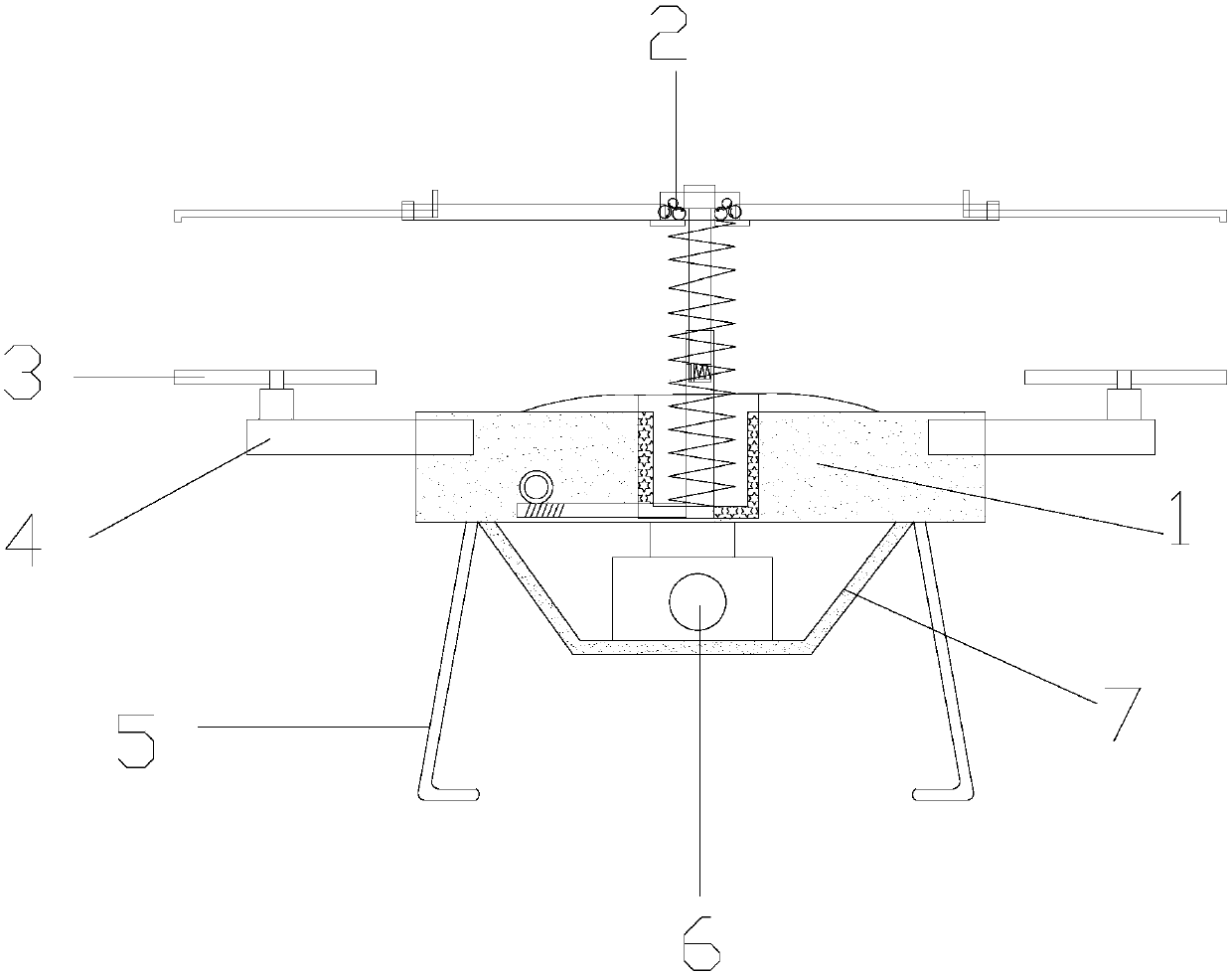 Aerial photography device with intelligent steering function