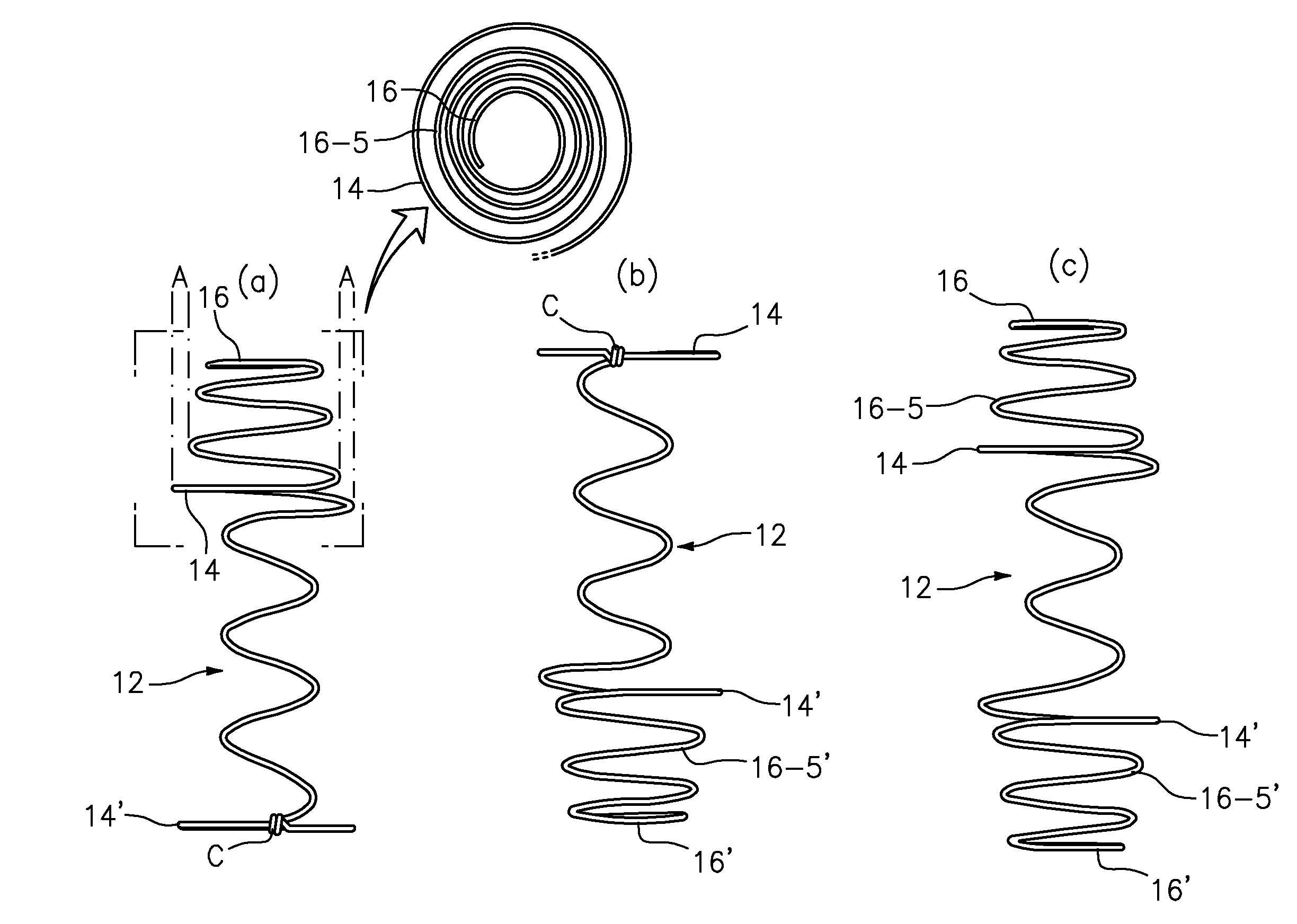 High tension coil-spring for bed mattress having means for preventing frictional noise