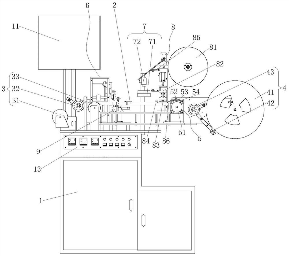 Chip capacitor packaging device