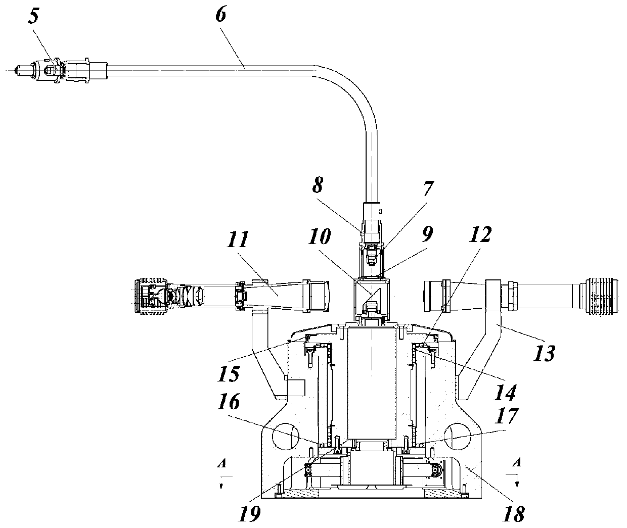 A device for simulating an image-rotating optical target