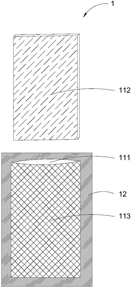 Tea polyphenol chip and preparation method of chip body