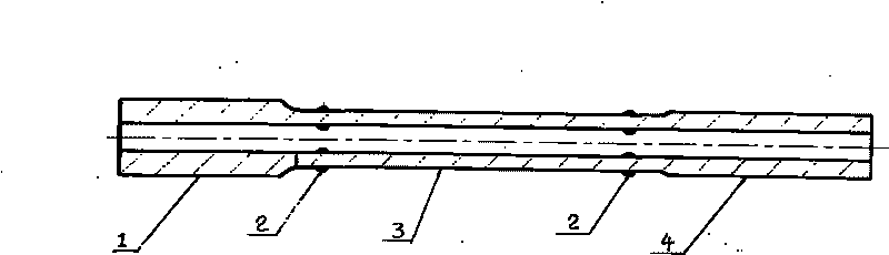 Friction welding type kelly bar