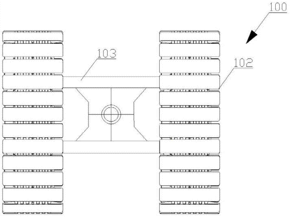 Engineering machinery and changeable track base plate device thereof