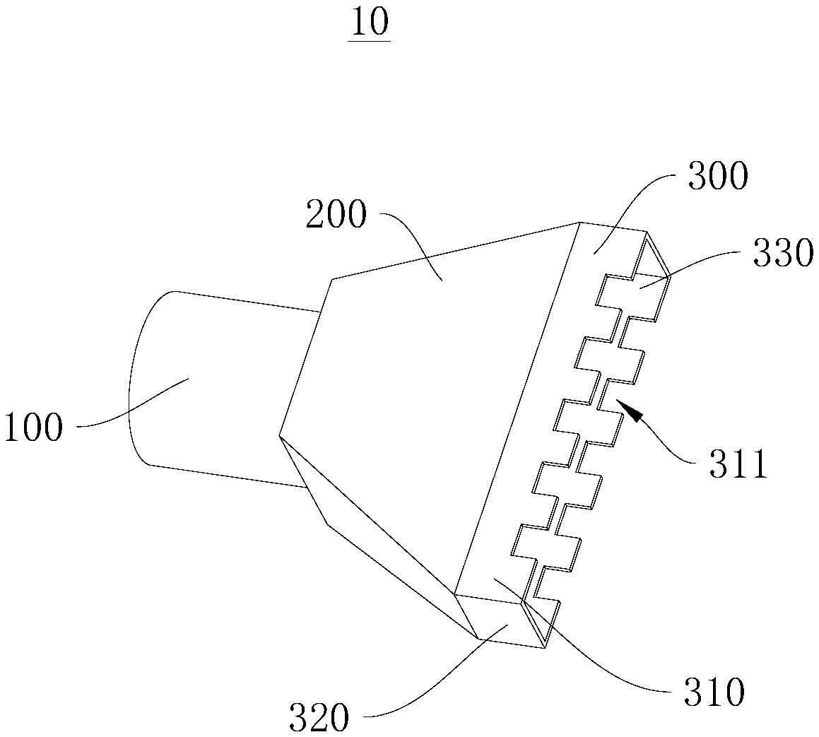 Smoke outlet structure and power station