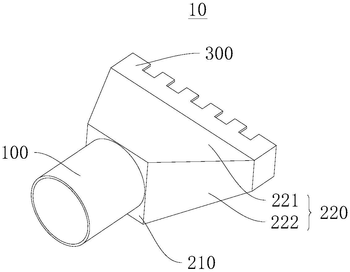 Smoke outlet structure and power station