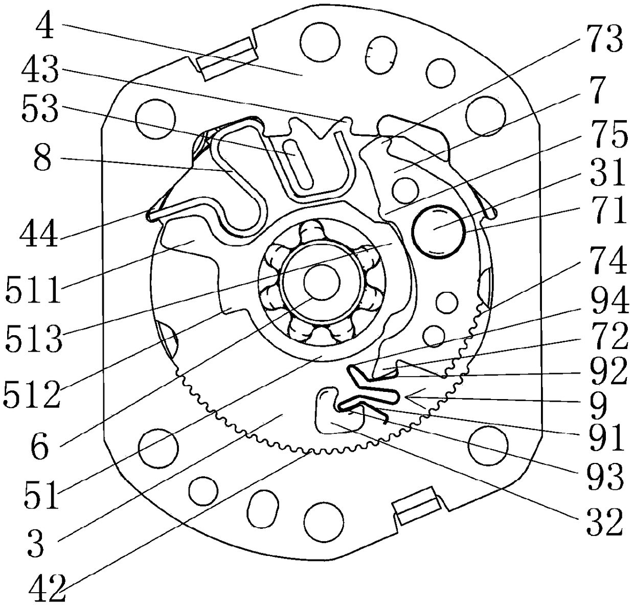 Armrest locking device for automobile seat