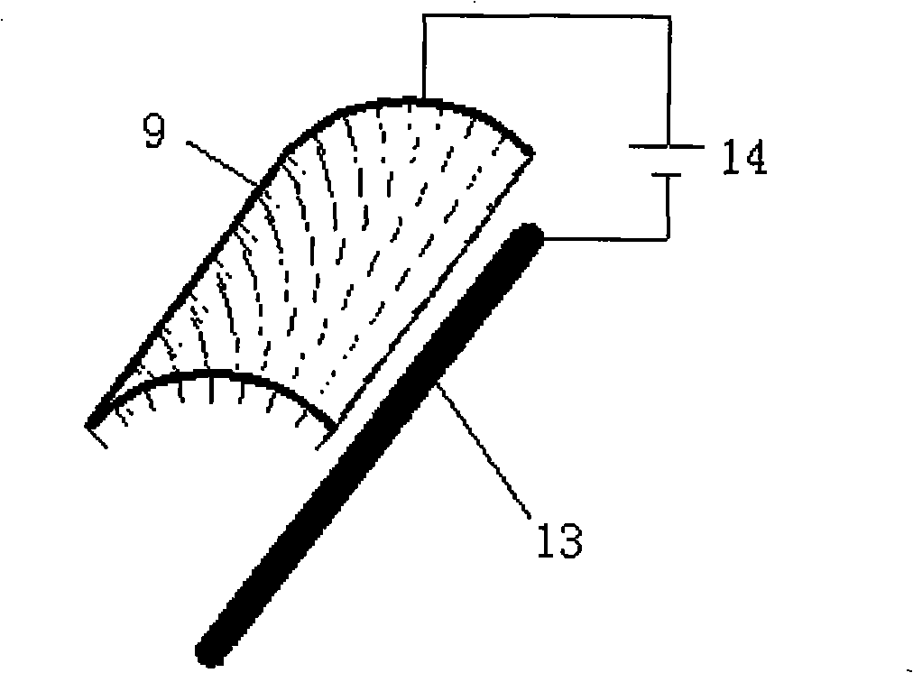 Arefaction regeneration method for high-voltage electric field in runner humidity reducing set