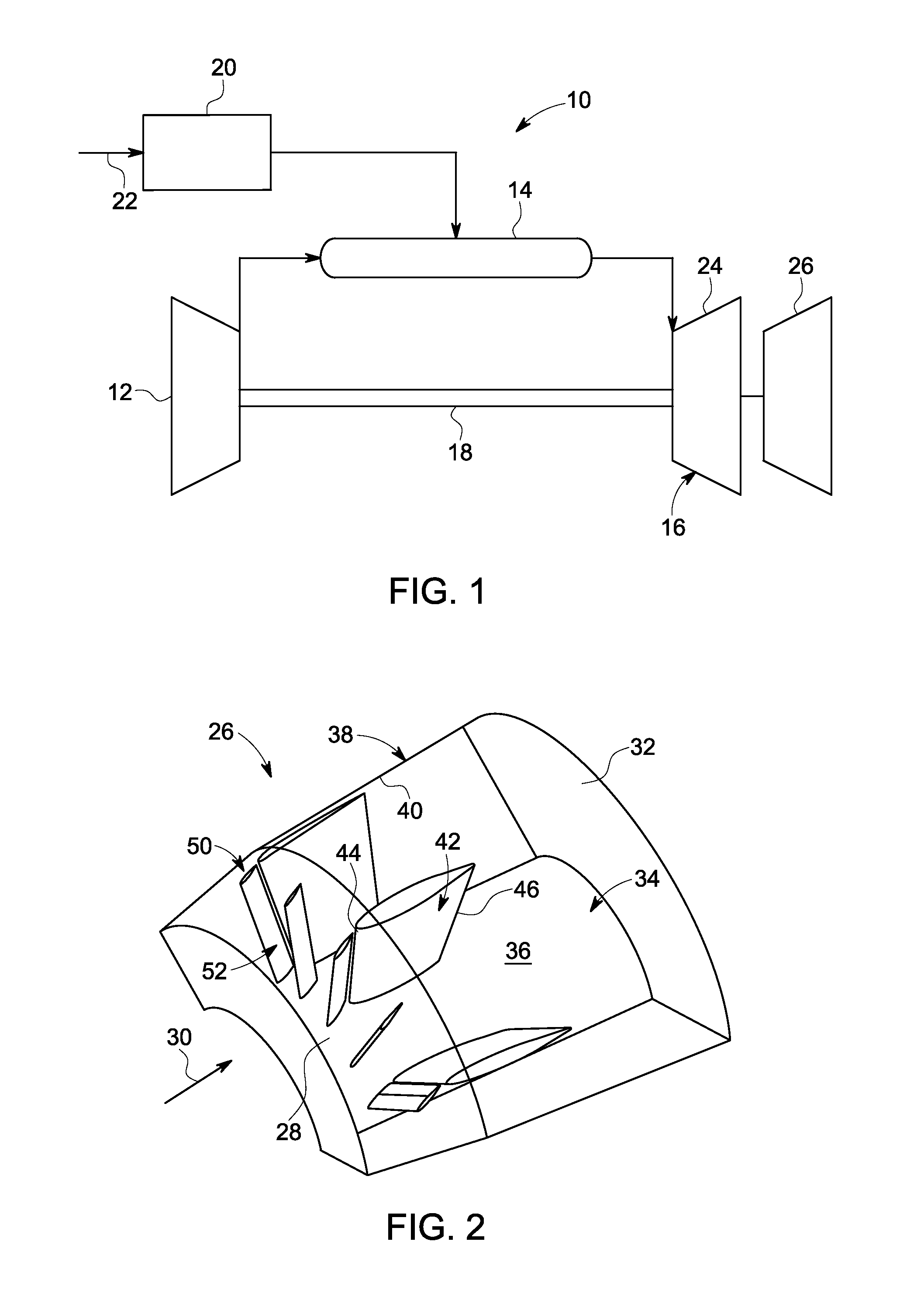 Flow manipulating arrangement for a turbine exhaust diffuser