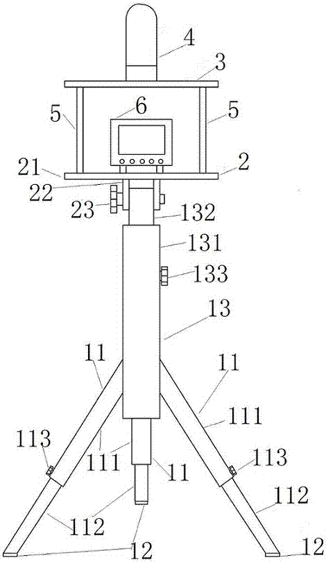 Auxiliary support used for testing site