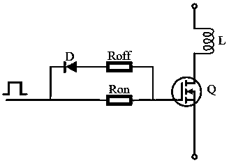 Inductive load-based metal-oxide semiconductor field-effect transistor (MOSFET) switch control method