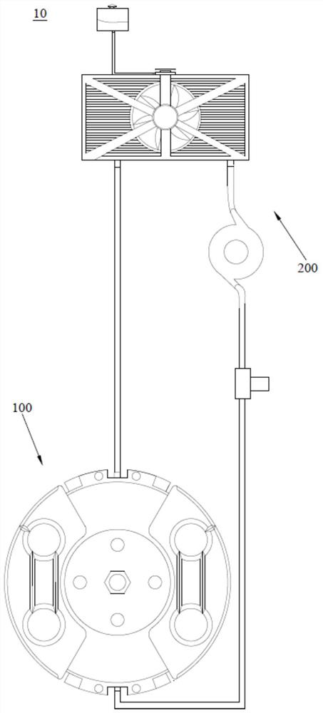 Water-cooled brake system