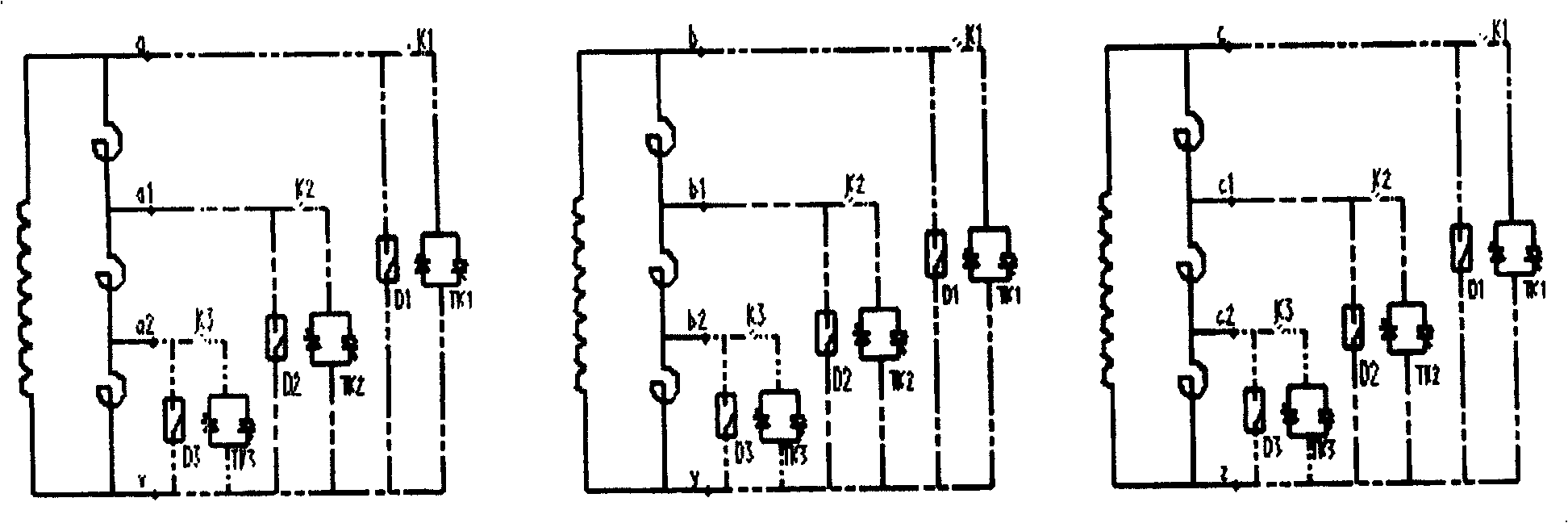 AC step controlled parallel reactor device