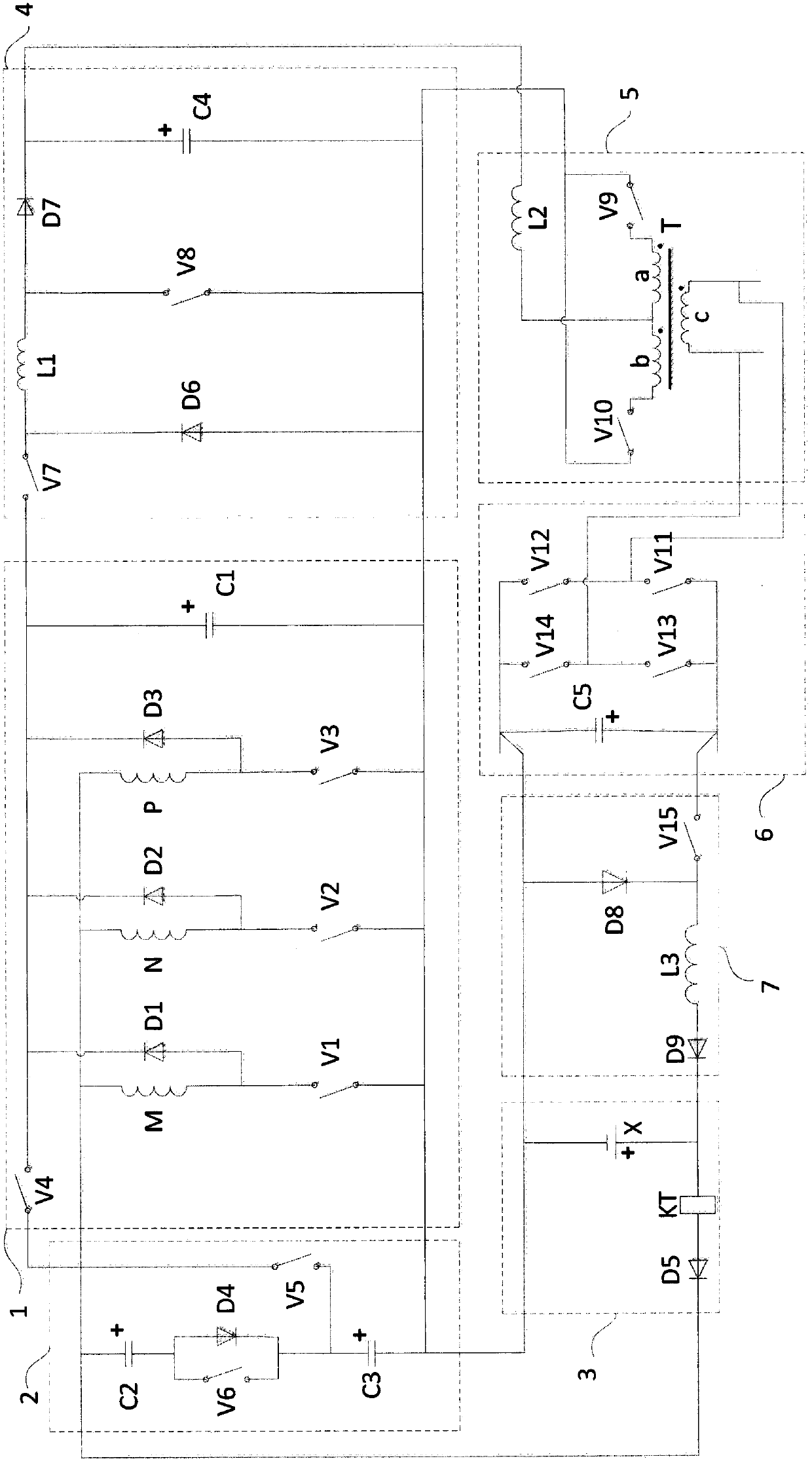 Small power multifunctional three-phase switched reluctance motor system and its control method