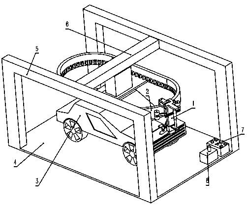 An automatic car washing robot