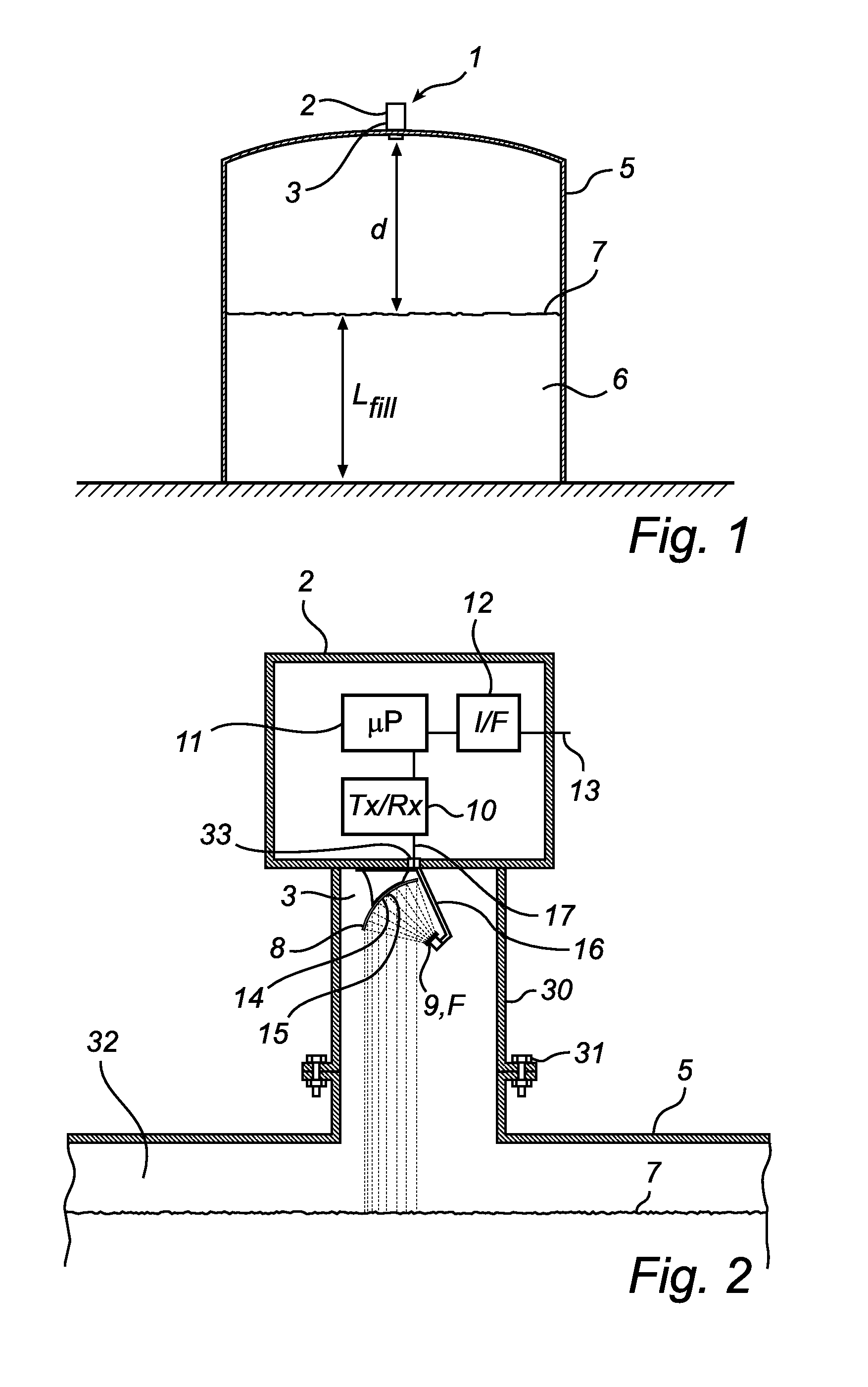 Radar level gauge system with multi band patch antenna array arrangement