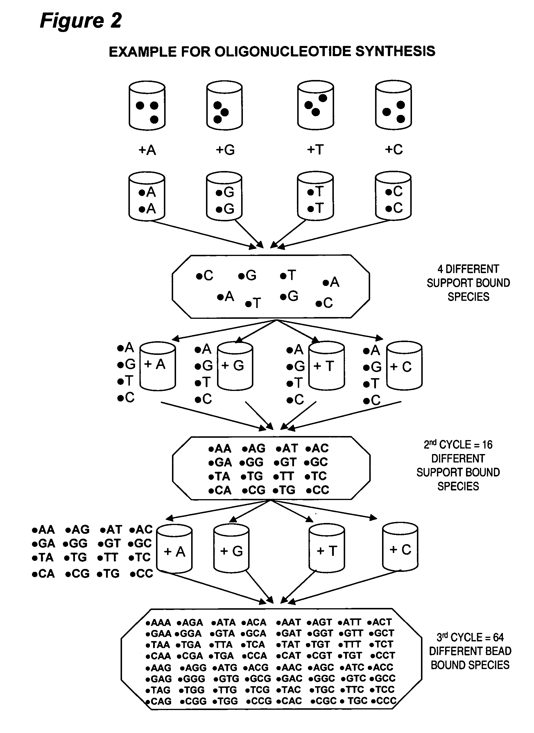 Process and apparatus for combinatorial synthesis