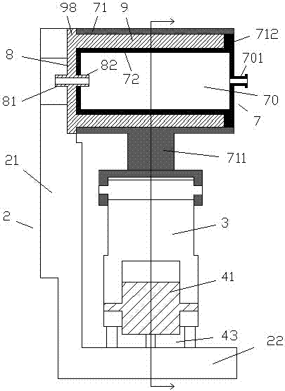 An air conditioner condensate discharge device with moving rollers