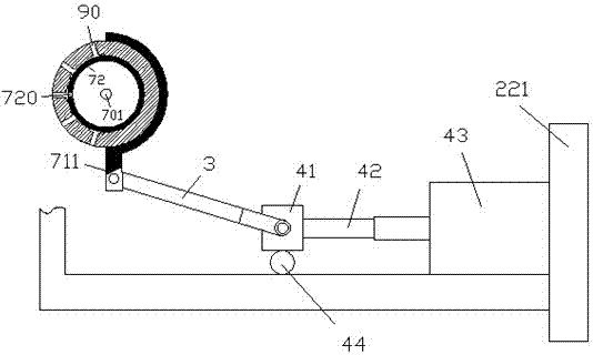 An air conditioner condensate discharge device with moving rollers