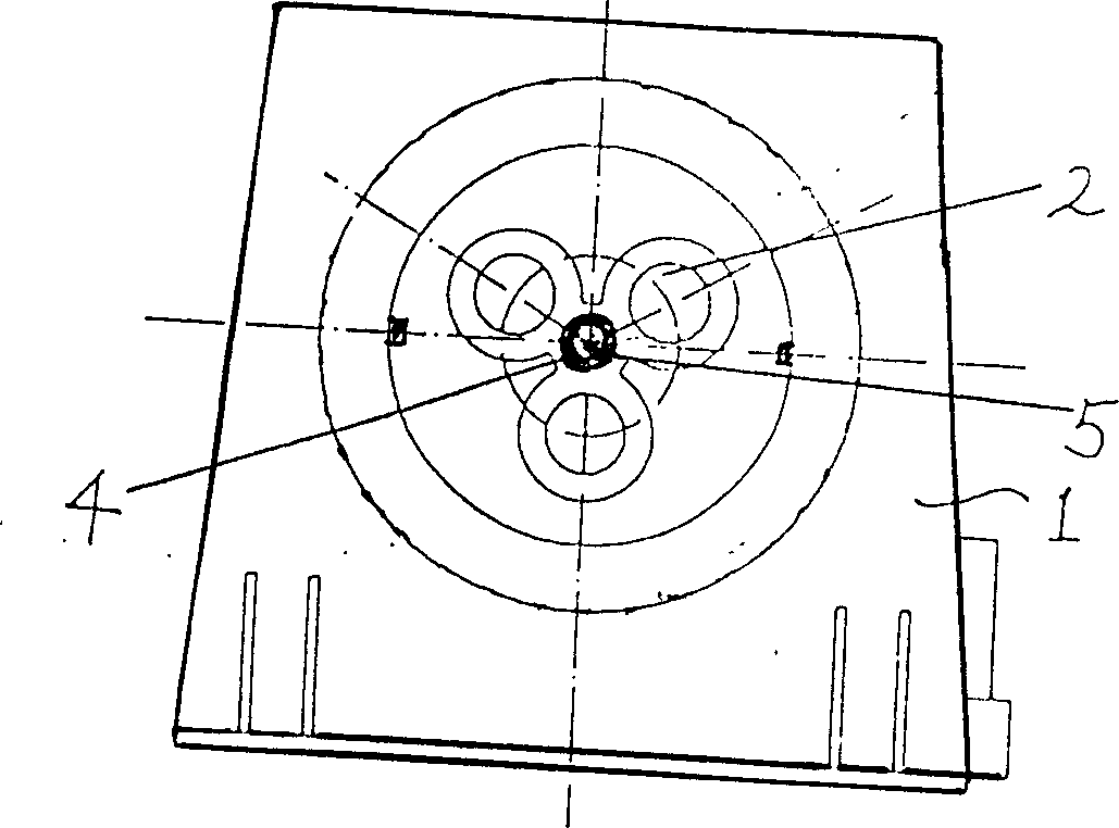 Roller trio skew rolling method for cold perforating and cold chambering ingot