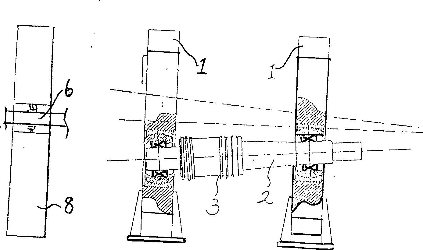 Roller trio skew rolling method for cold perforating and cold chambering ingot