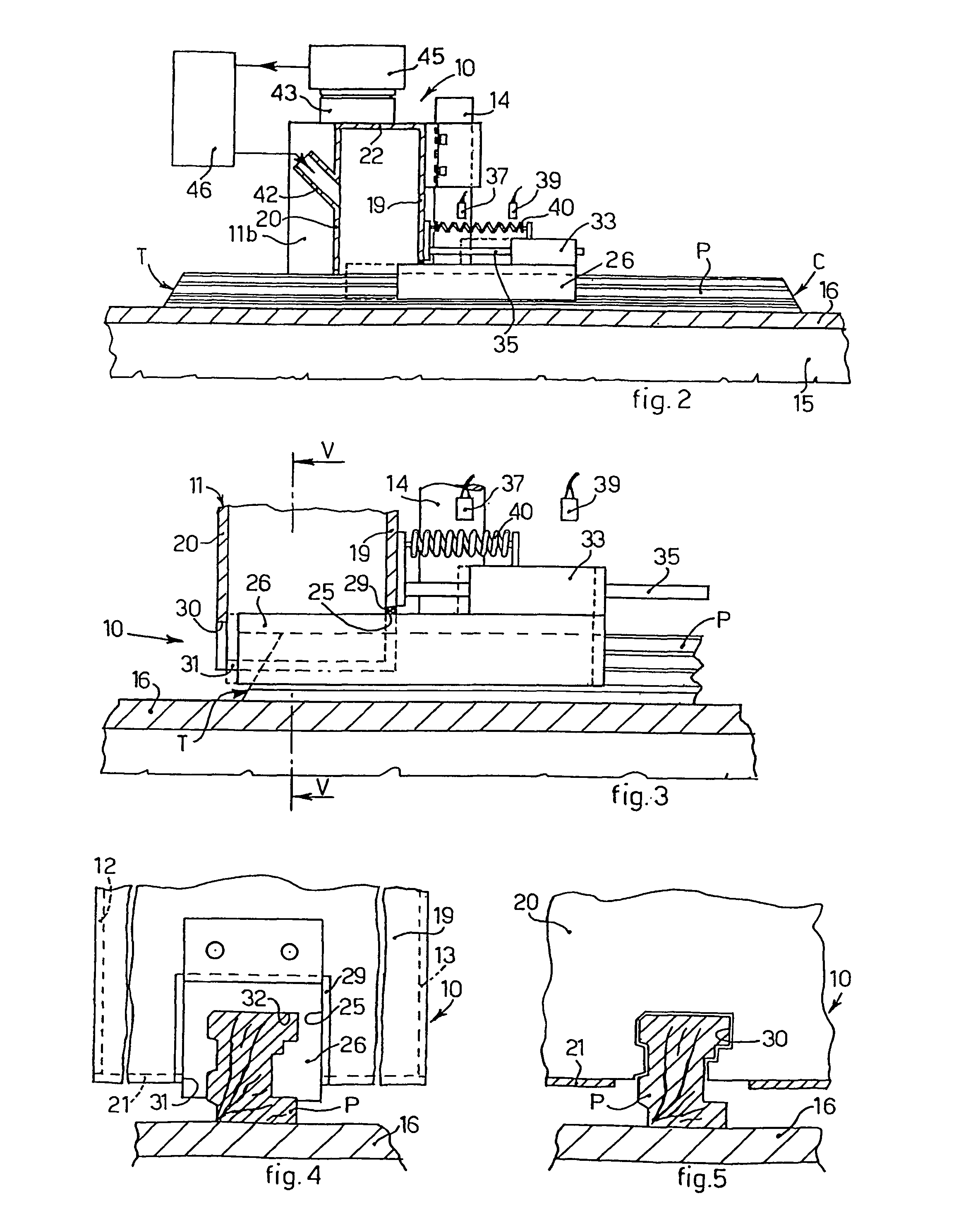 Vacuum painting head and relative painting method