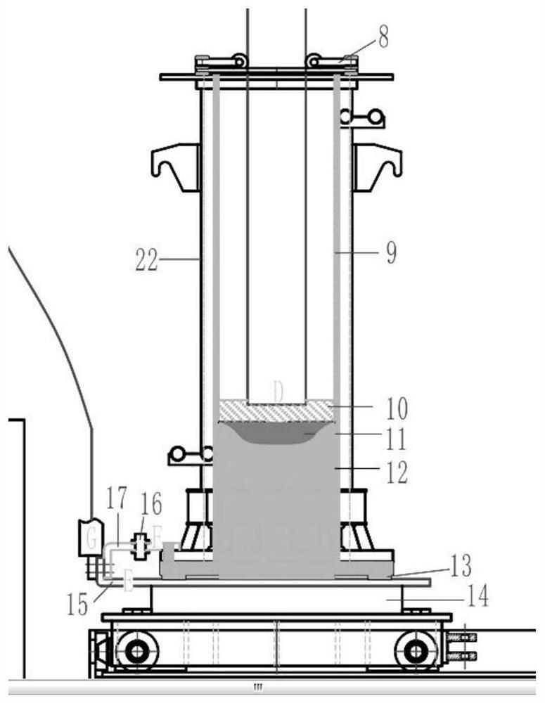 Conductive type fixed crystallizer constant melting speed side flow control electroslag furnace and constant melting speed control method