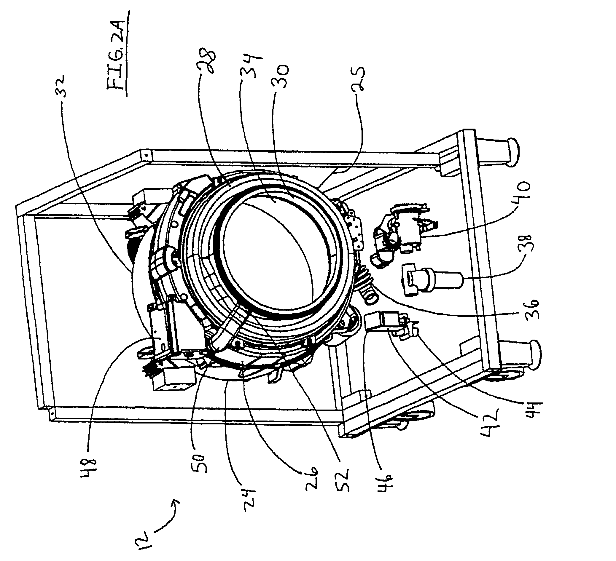 Non-aqueous washing machine with modular construction