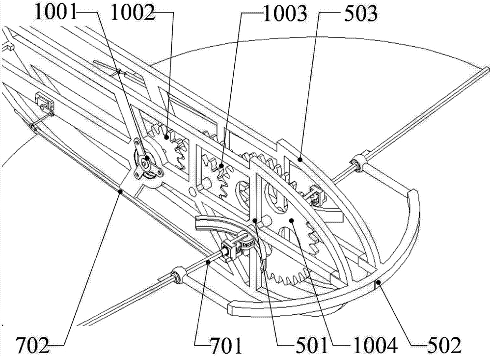 Ornithopter provided with three-degree-of-freedom wings