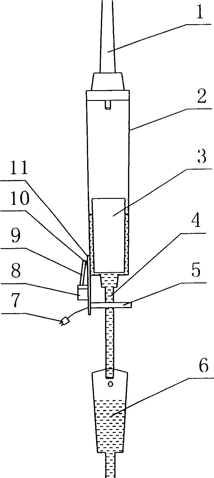 Transfusion system with alarm device