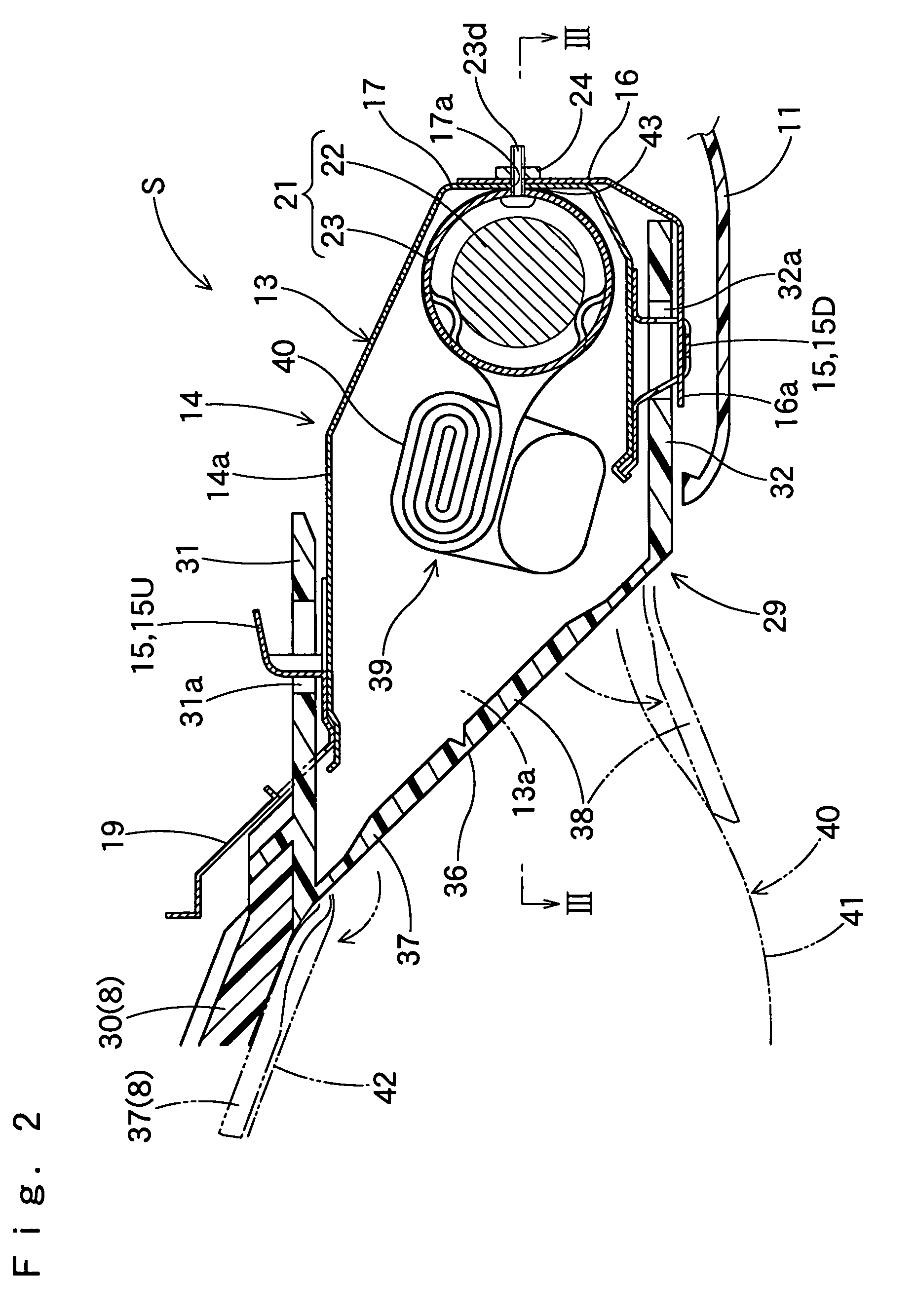 Knee-protecting airbag device