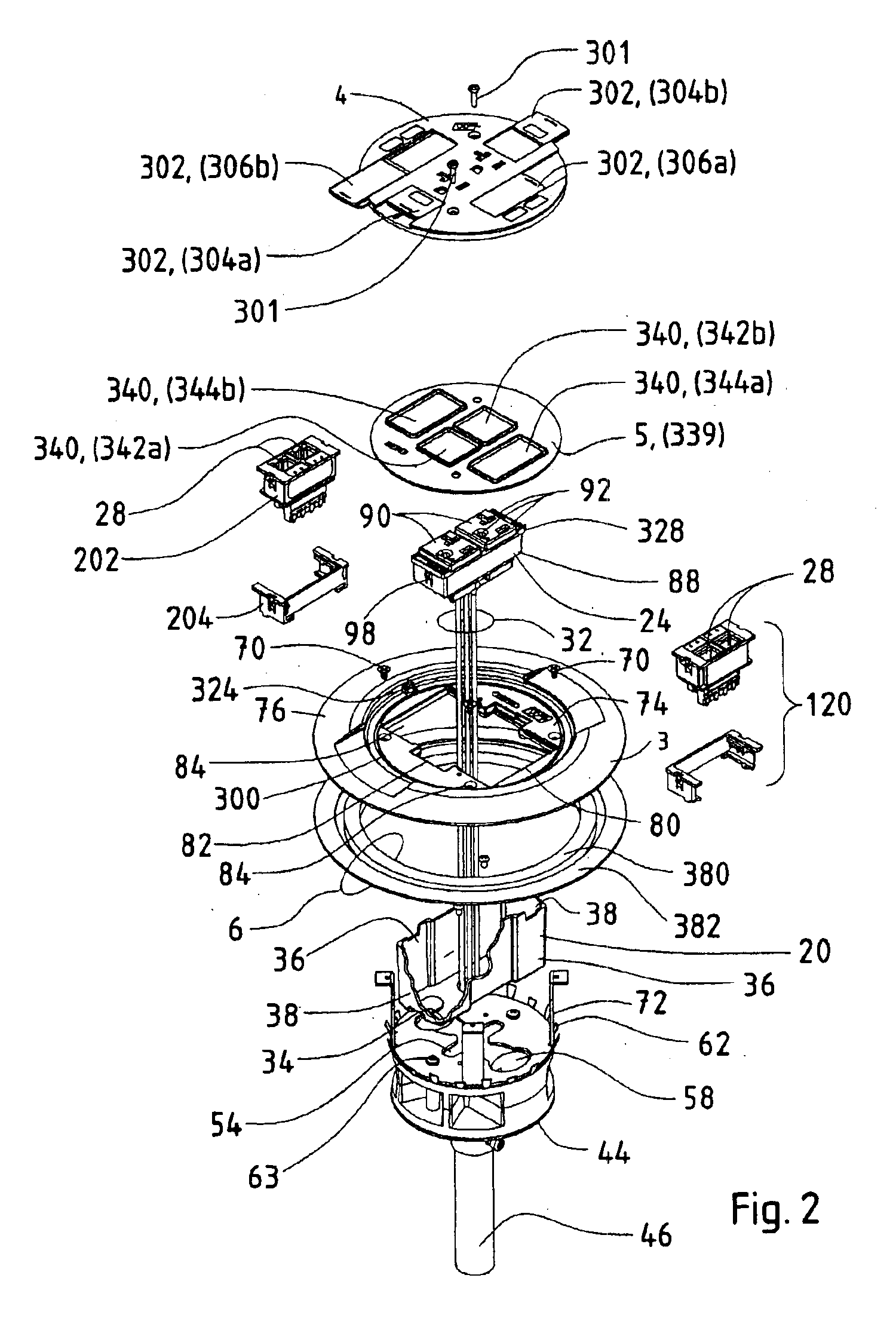 Cover assembly for an in-floor fitting