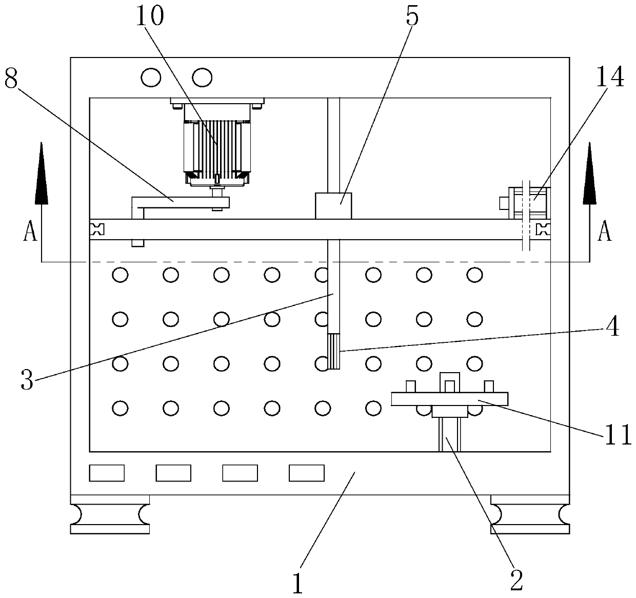 Front end cover surface treatment device for motor production