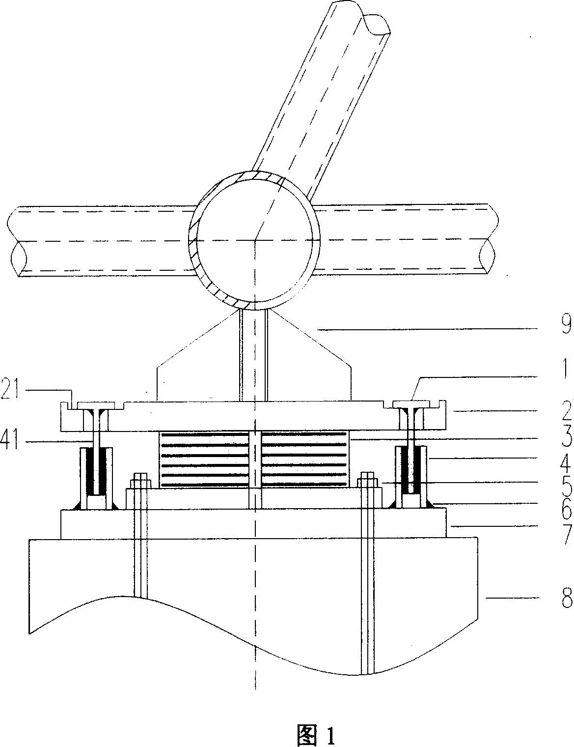 Large-span structure multi-dimension isolation shock-damping rack