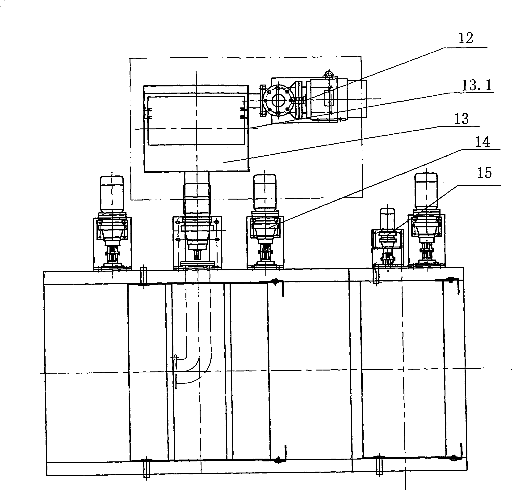 Novel double oscillation tumbling barrel scouring machine