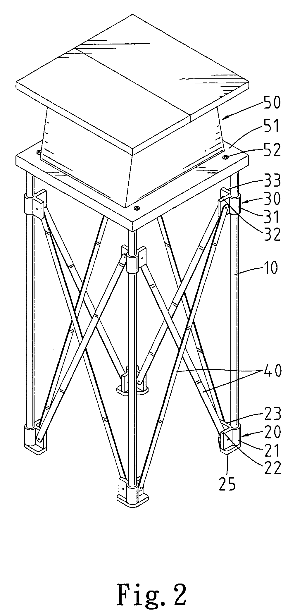 Collapsible support for workbenches