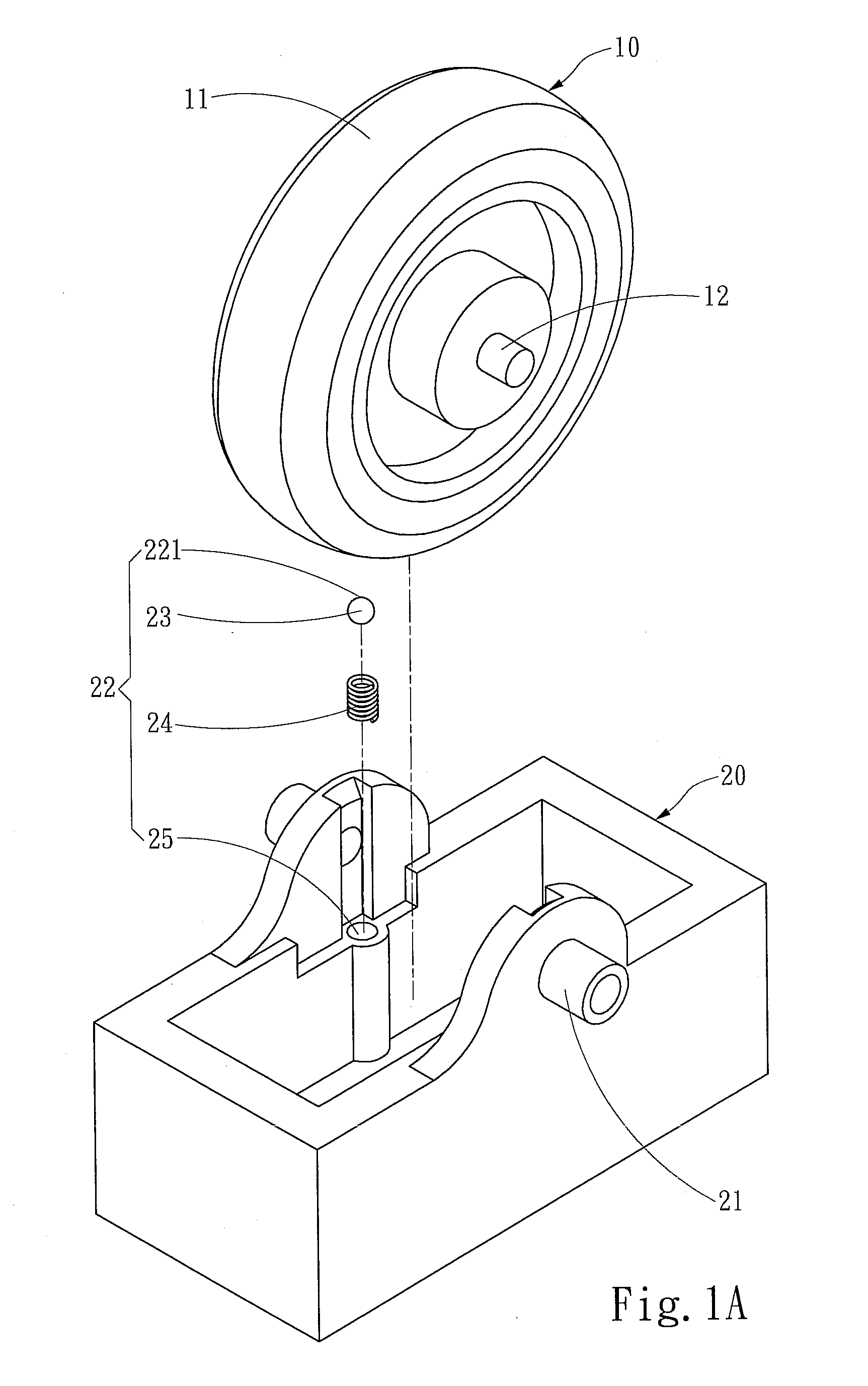 Discrete vibration scroll wheel device