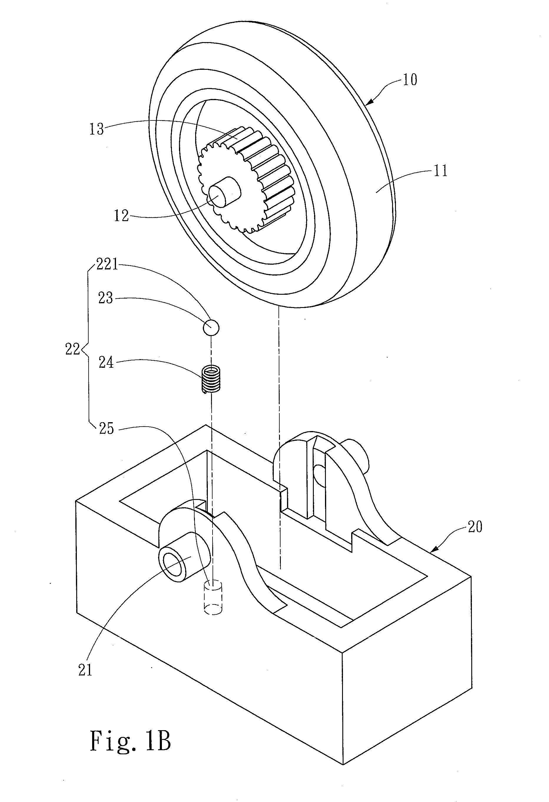 Discrete vibration scroll wheel device